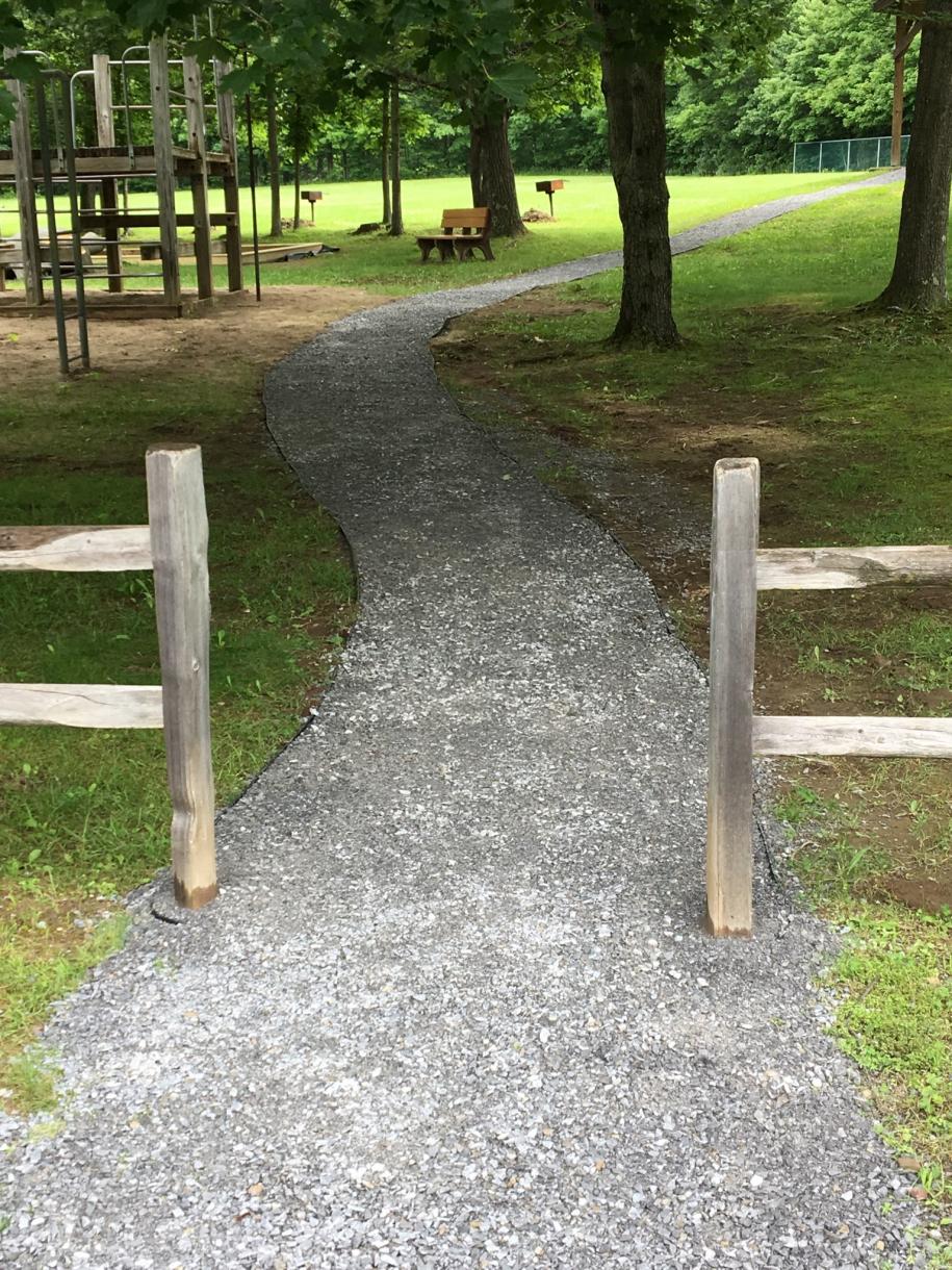 gravel walkway