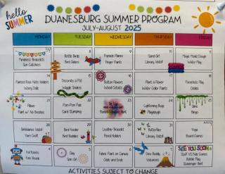 2025 Park Program Calendar