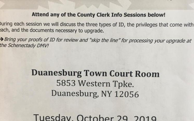Schenectady County Clerk Info Session